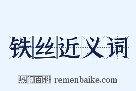 铁丝近义词是什么意思的图片